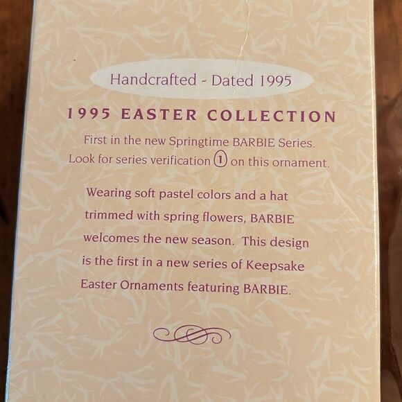 1995 Hallmark Easter Collection Barbie Collector's Ornament - Picture 3 of 4